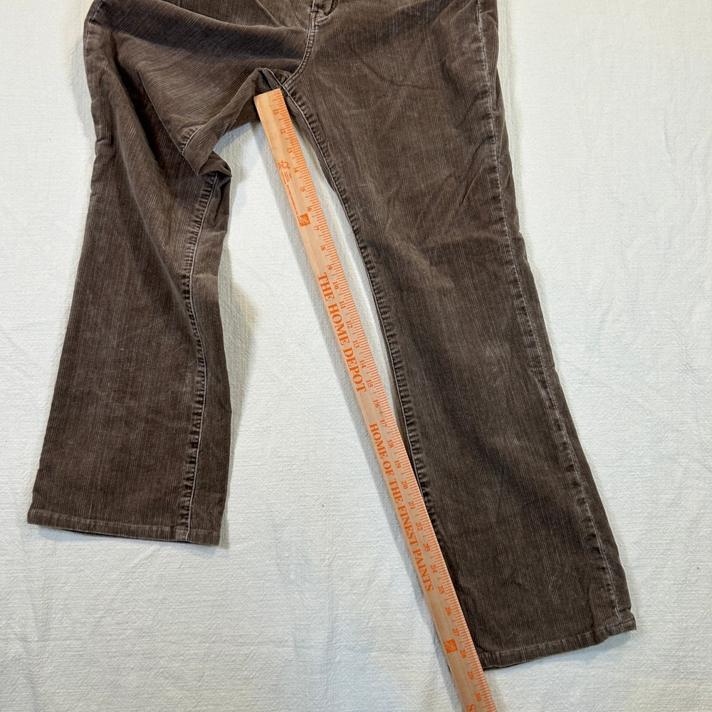 JAG Womens Brown Corduroy High Rise Boot Leg Stretch Pants Size 8 - Picture 5 of 13